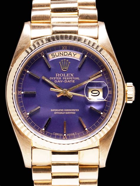 purple dial Rolex Day-Date